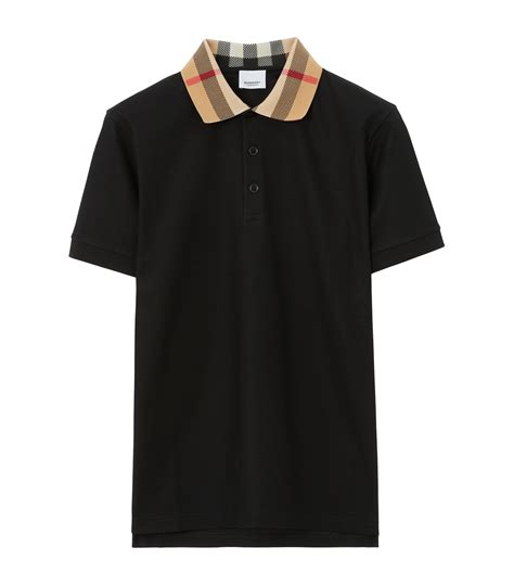 burberry polo shirt with check undercollar|authentic Burberry polo shirt.